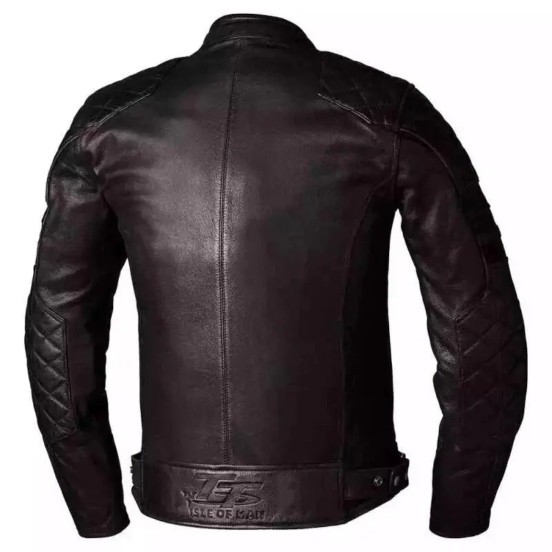 IOM TT HILLBERRY 2 CE MENS LEATHER JACKET - Speedxcrafts