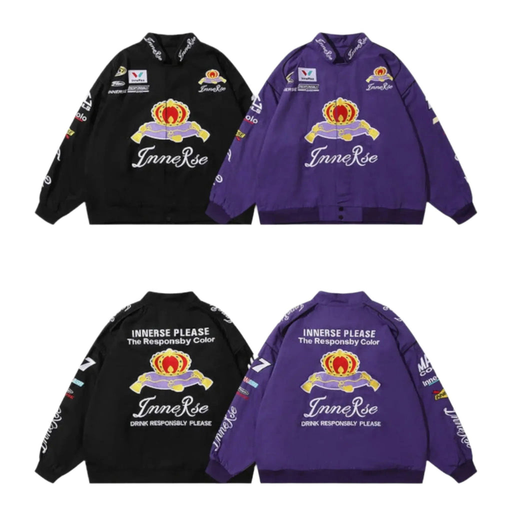 Innerse NASCAR Racing Jacket - Embroidered Motorsport Apparel - Speedxcrafts