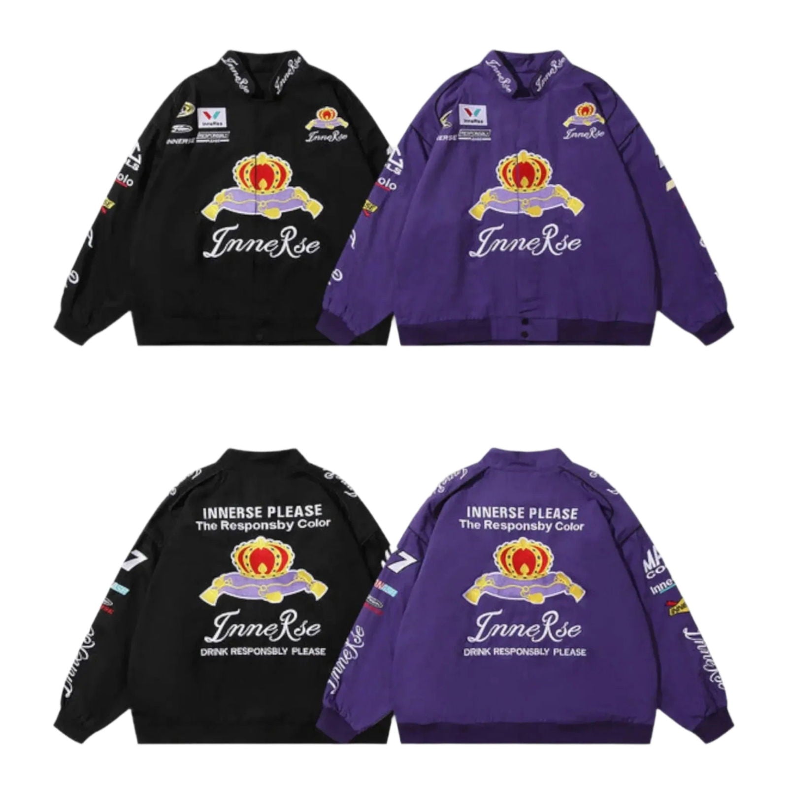 Innerse NASCAR Racing Jacket - Embroidered Motorsport Apparel - Speedxcrafts