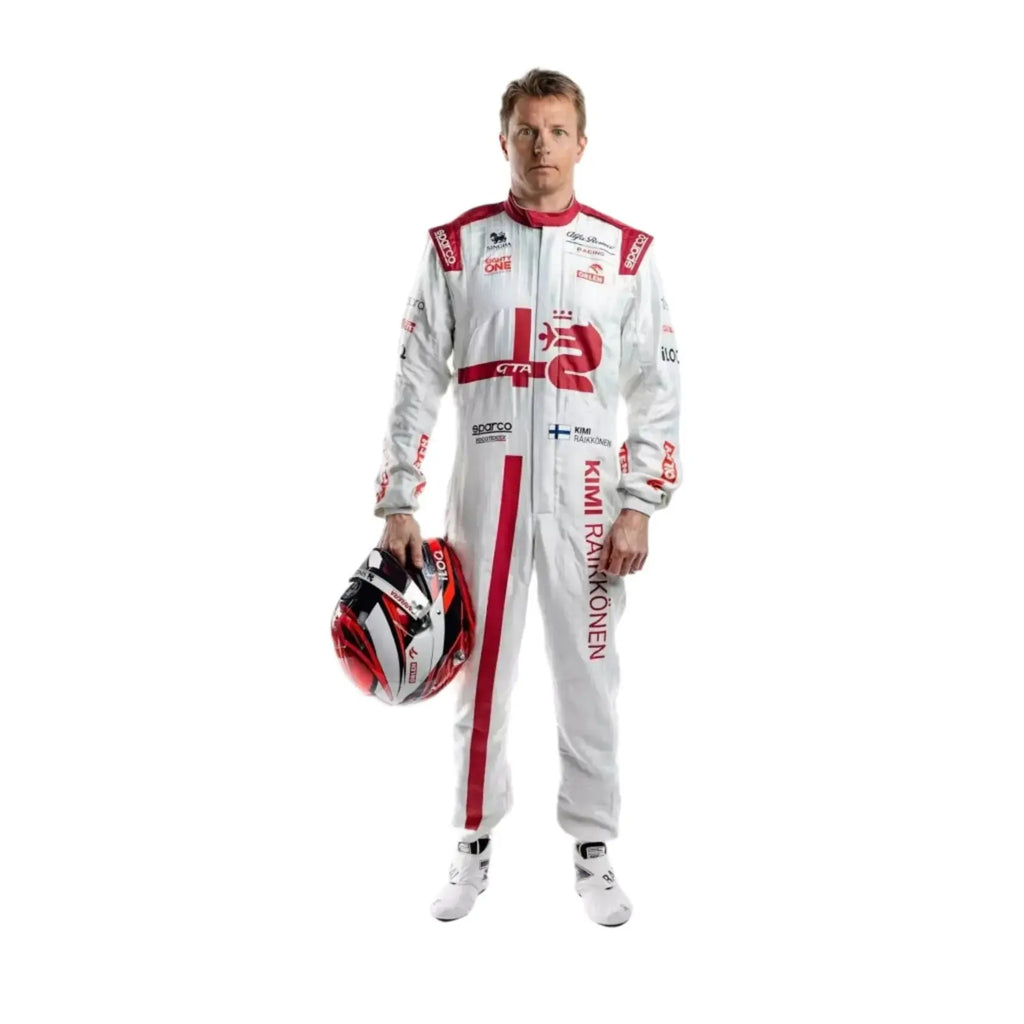 Kimi Räikkönen 2021 Alfa Romeo F1 Race Boots - Speedxcrafts