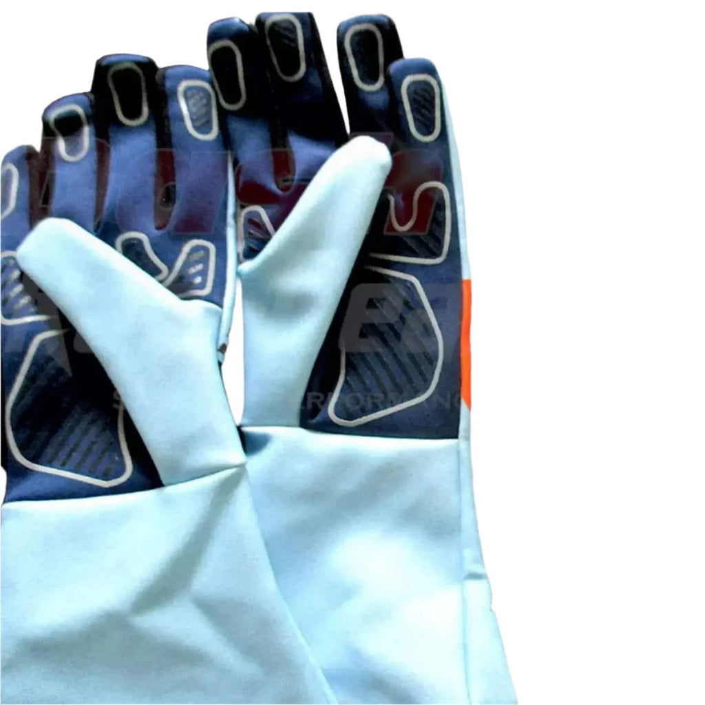 LANDO NORRIS MCLAREN RARE SPECIAL EDITION GULF  F1 GLOVES - Speedxcrafts