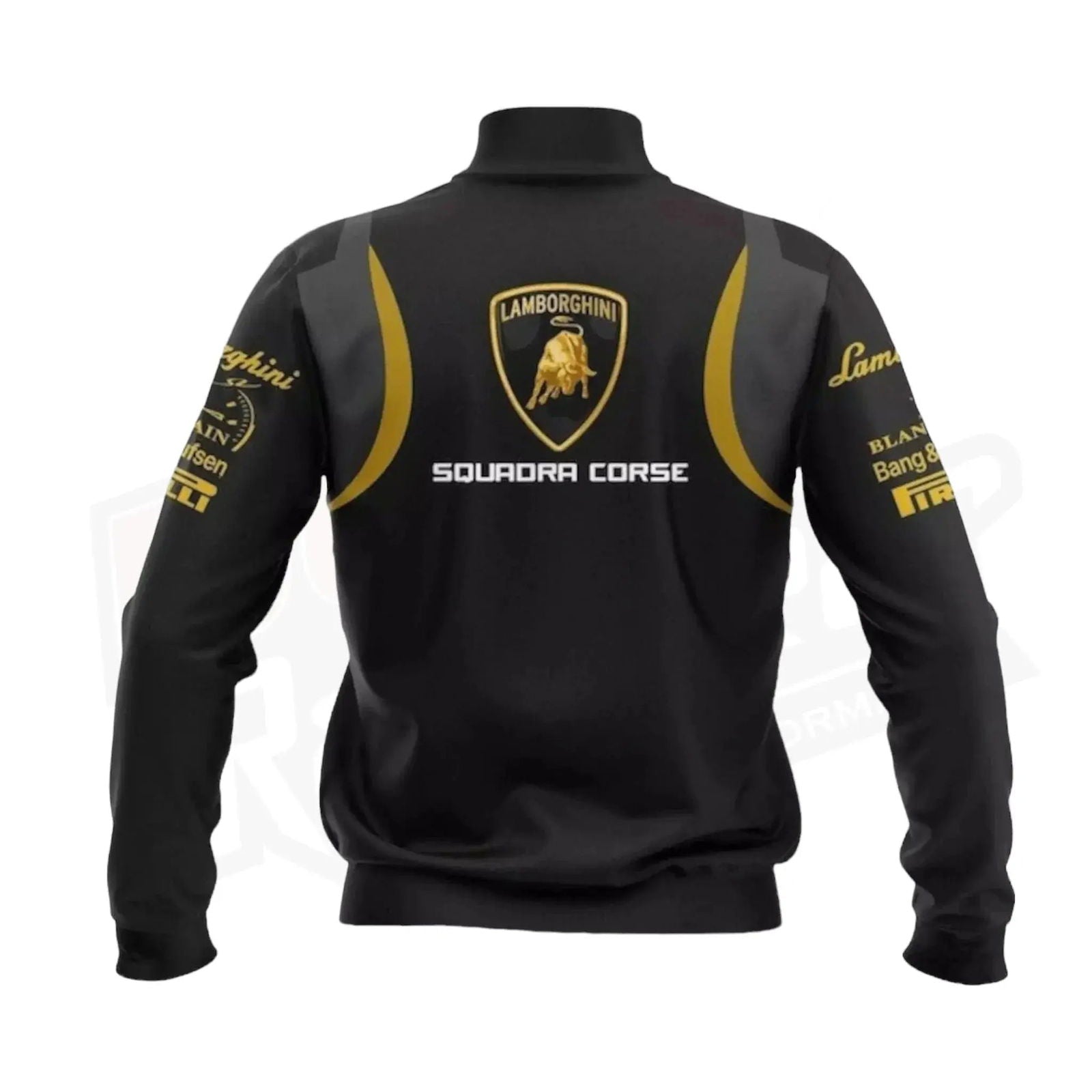 Lamborghini Over Print Custom Bomber Jacket - Speedxcrafts