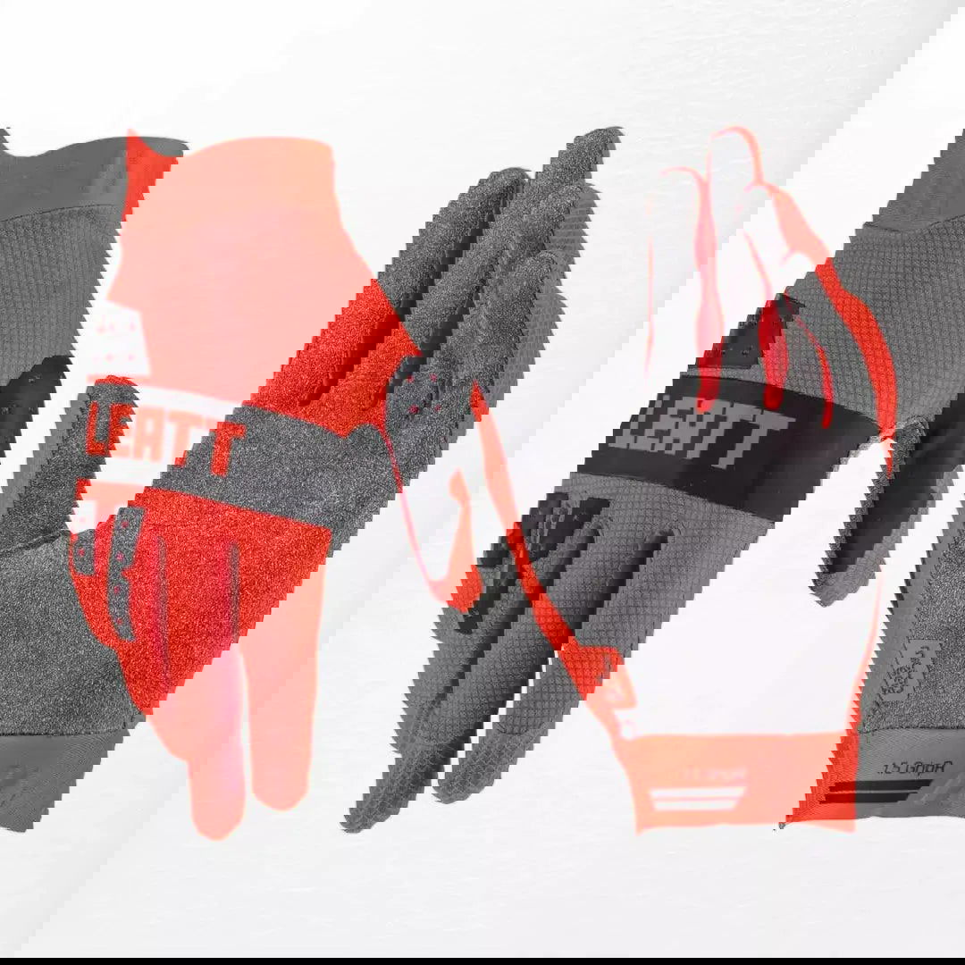 Leatt Moto 1.5 GripR MX Gloves Red - Speedxcrafts