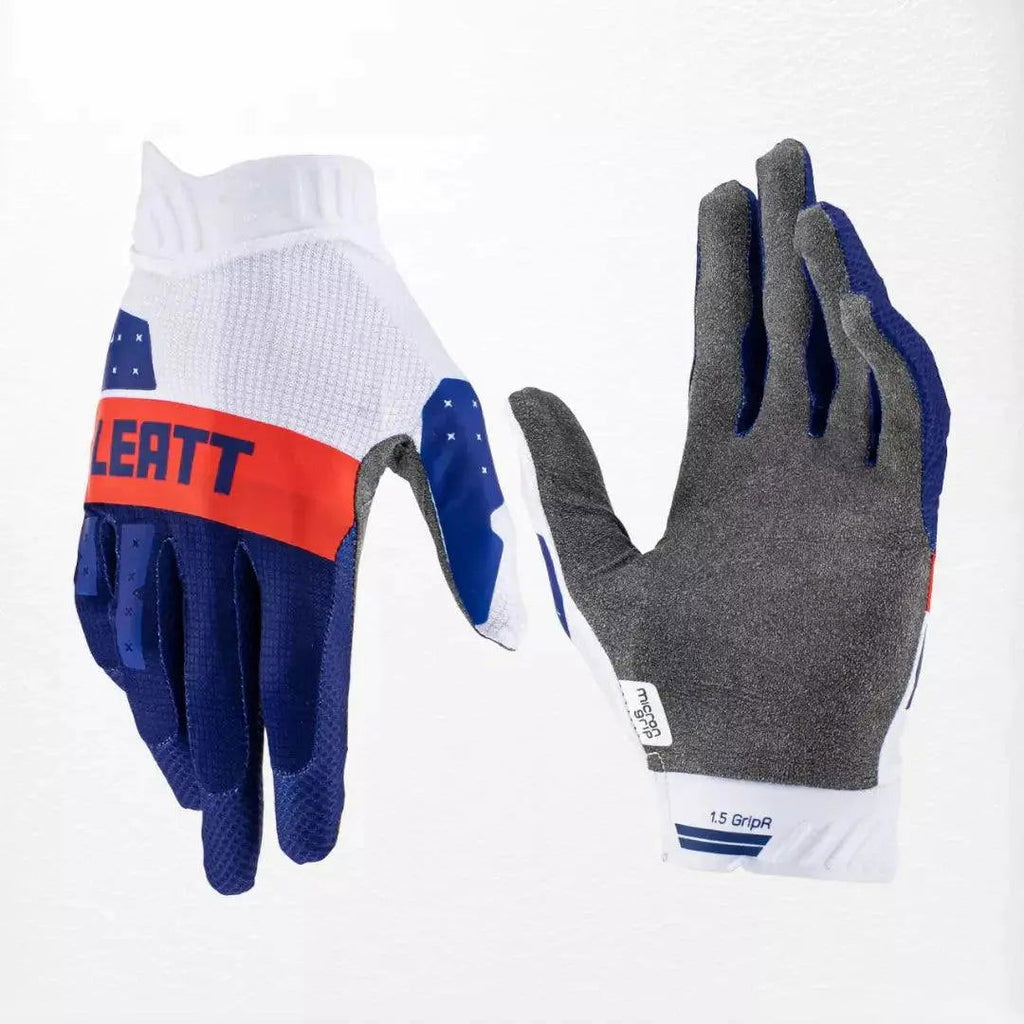 Leatt Moto 1.5 GripR MX Gloves Royal - Speedxcrafts