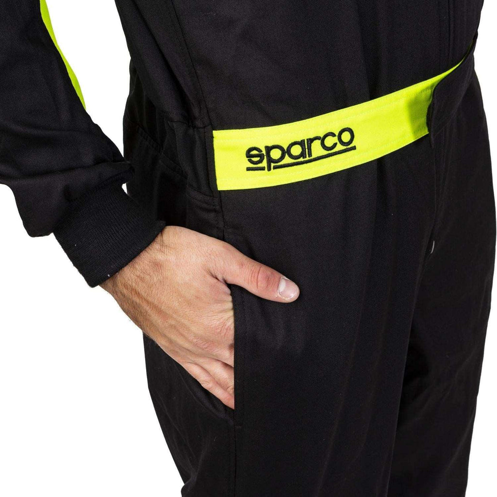Leisure Karting Suit Sparco Rookie Black/Yellow - Speedxcrafts