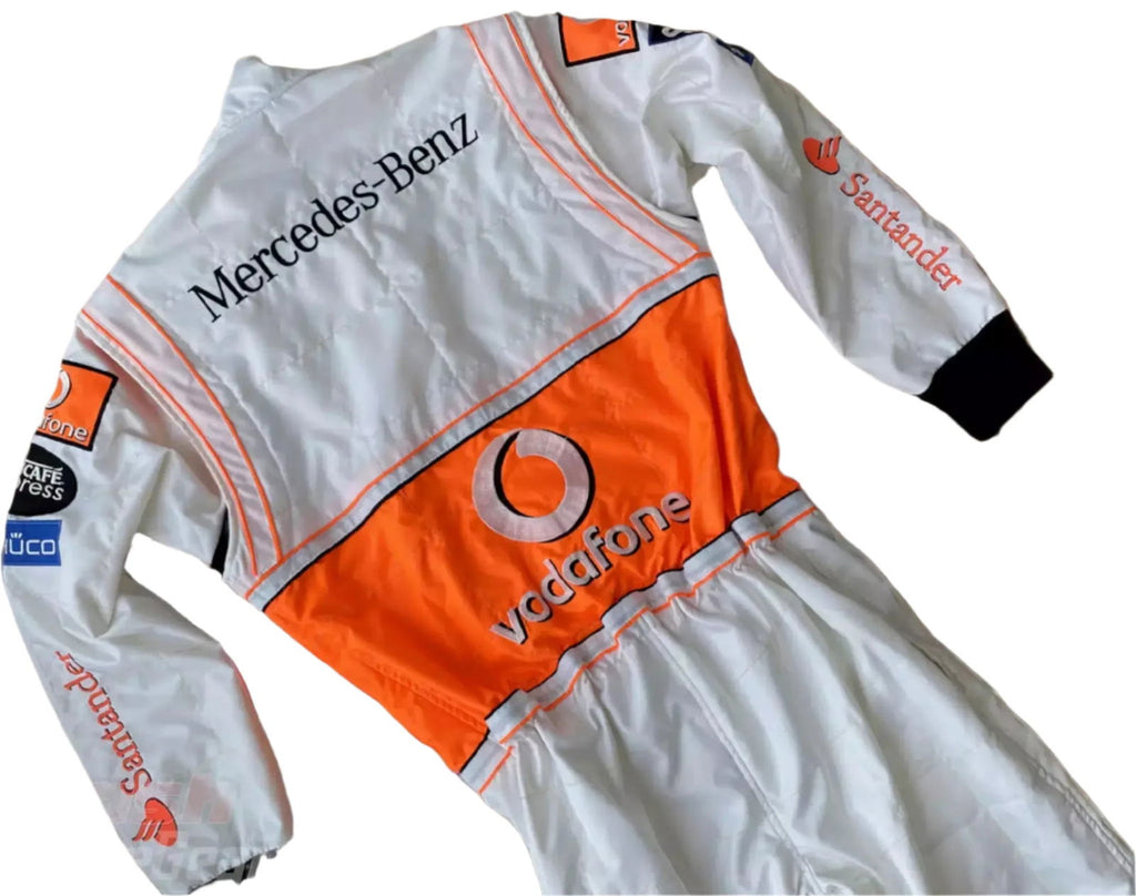 Lewis Hamilton 2008 McLaren F1 Embroidered Racing Suit - Speedxcrafts