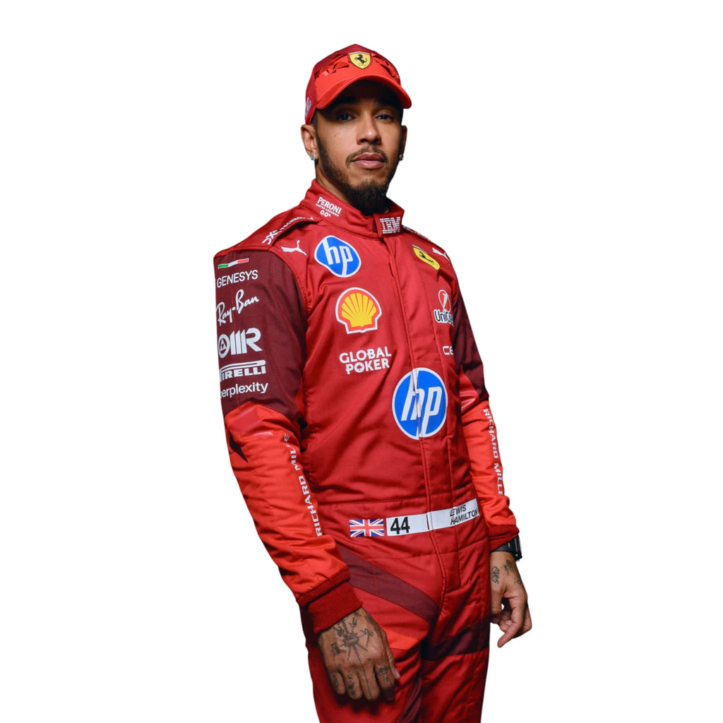 Lewis Hamilton Scuderia Ferrari HP Las Vegas 2025 race suit