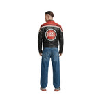 Lucky Strike Vintage Racing Leather Jacket - Red & Black Edition Speedx Crafts