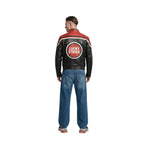 Lucky Strike Vintage Racing Leather Jacket - Red & Black Edition Speedx Crafts