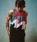 MIAMI GRAND PRIX MESH TANK - MITCHELL & NESS - BLACK/PINK - Speedxcrafts