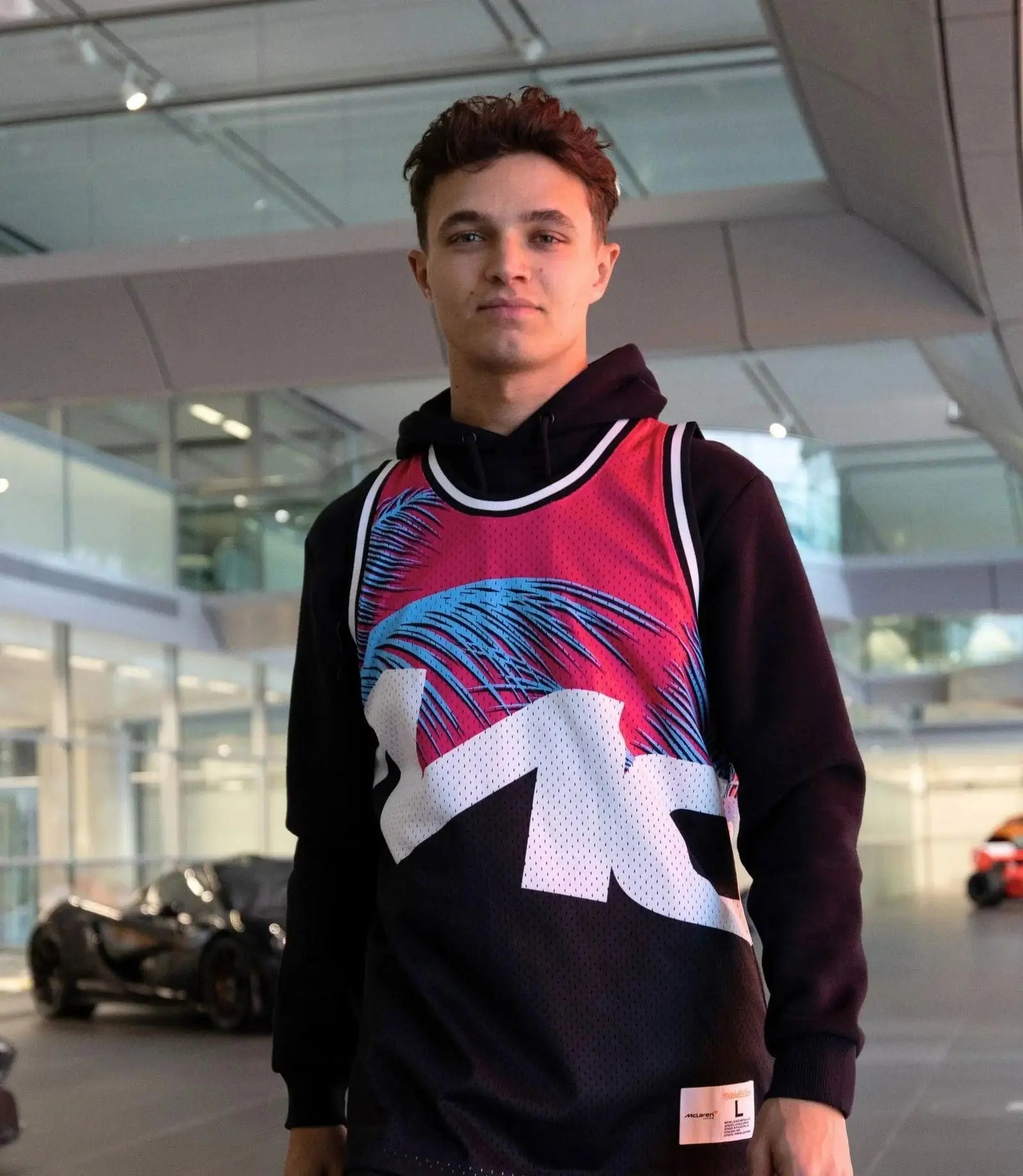 MIAMI GRAND PRIX MESH TANK - MITCHELL & NESS - BLACK/PINK - Speedxcrafts