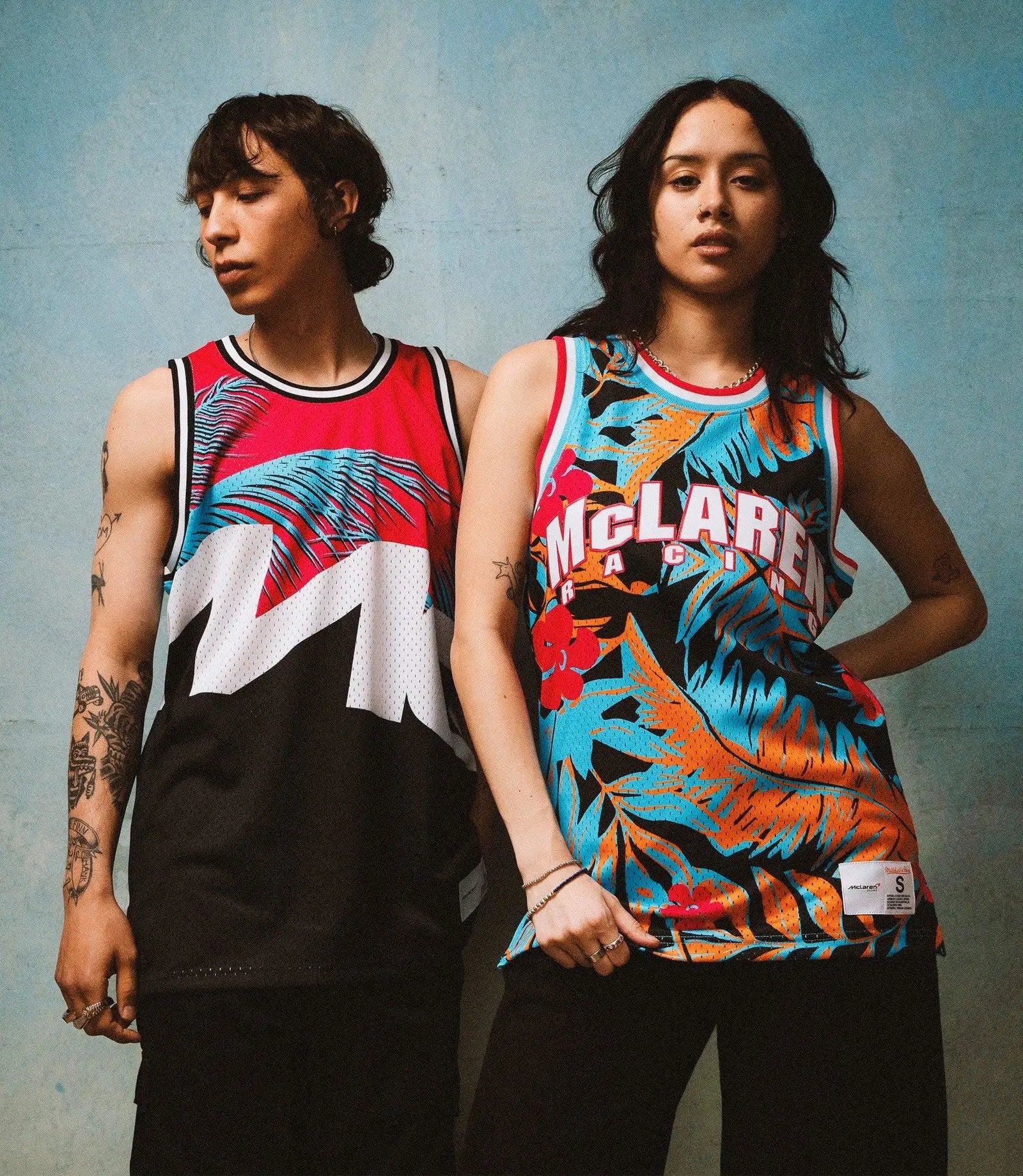 MIAMI GRAND PRIX MESH TANK - MITCHELL & NESS - BLACK/PINK - Speedxcrafts