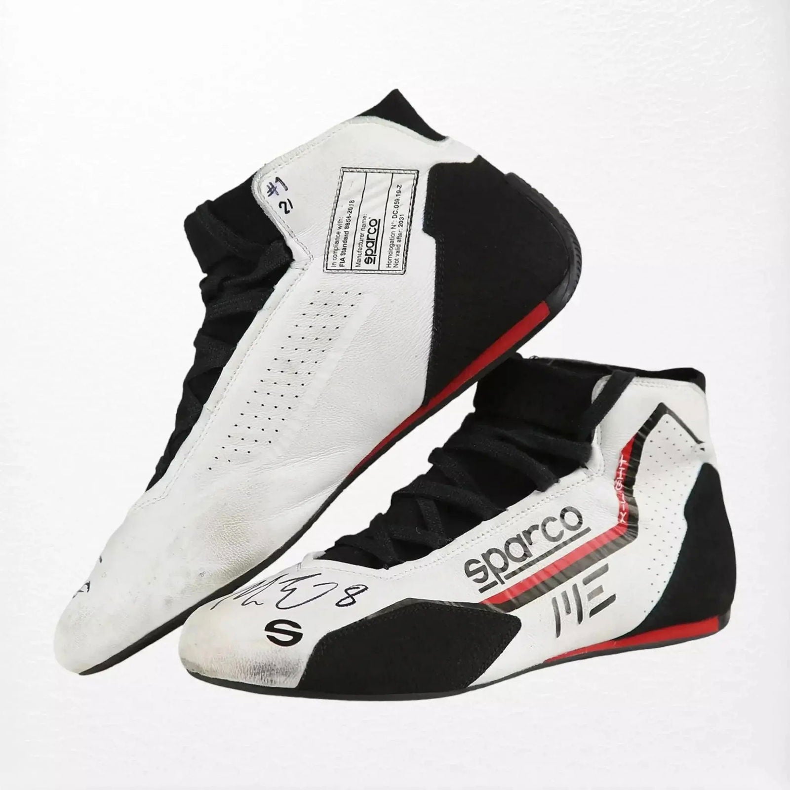Marcus Ericsson Race Boots Used Indy 500  2021 - Speedxcrafts