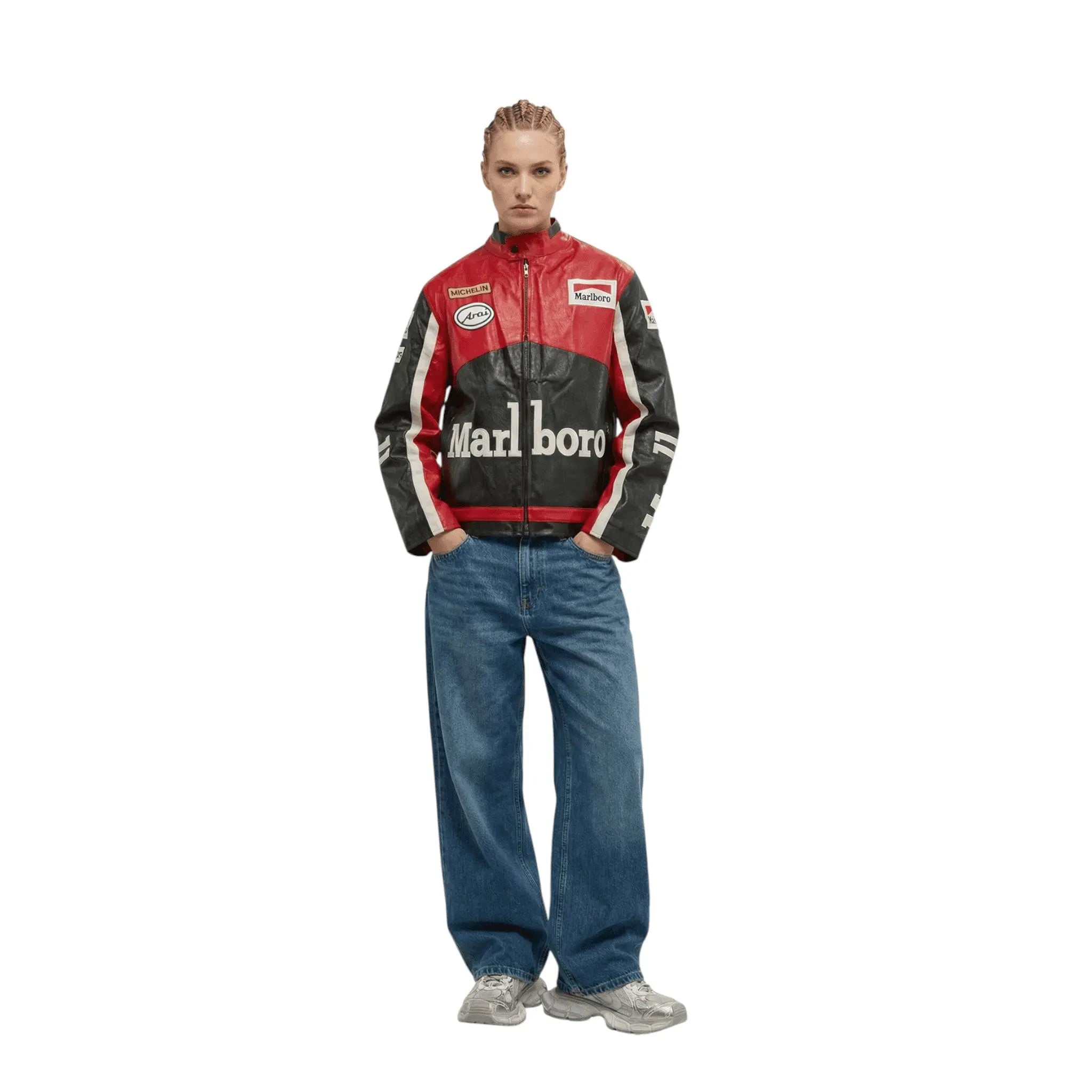 Marlboro Vintage Racing Leather Jacket - Classic Edition