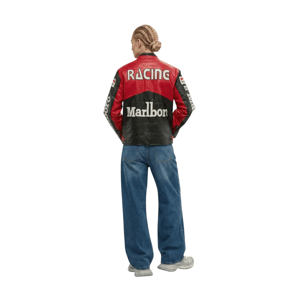 Marlboro Vintage Racing Leather Jacket - Classic Edition
