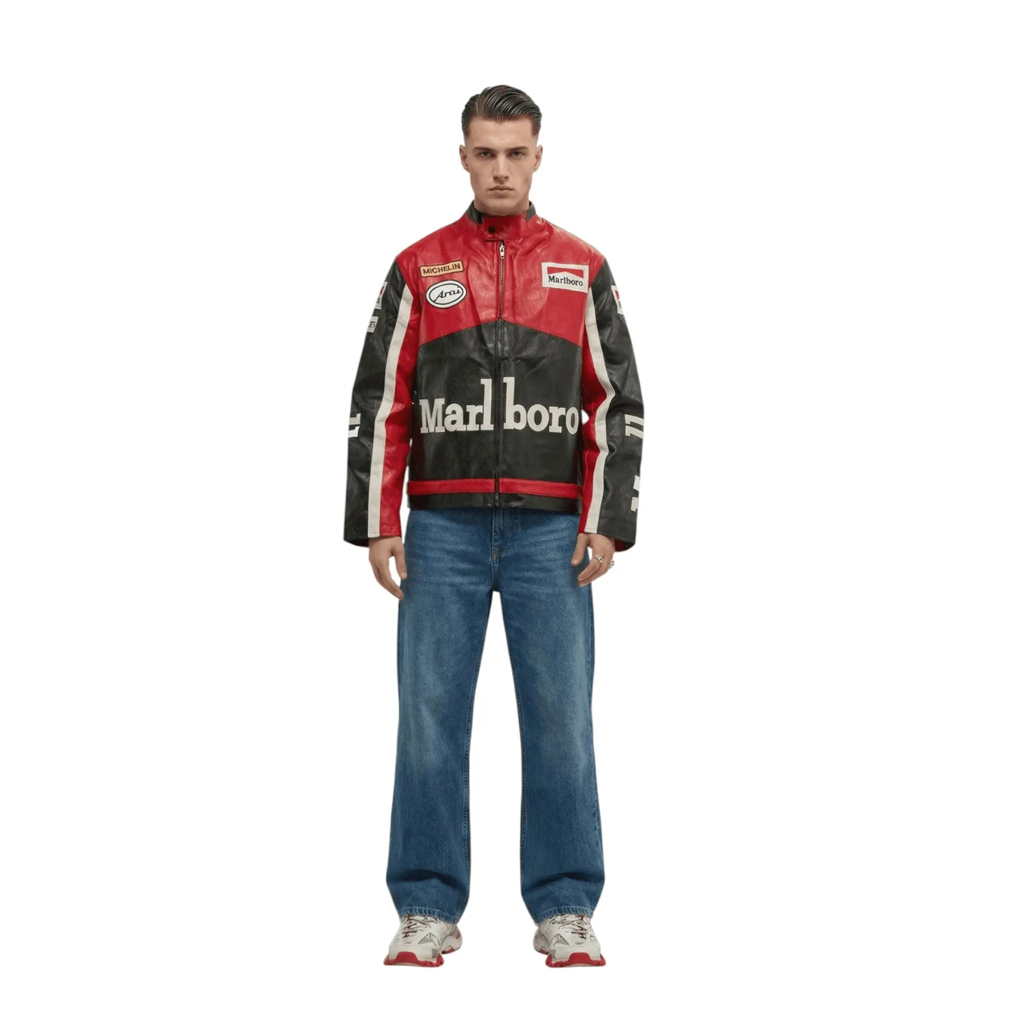 Marlboro Vintage Racing Leather Jacket - Classic Edition