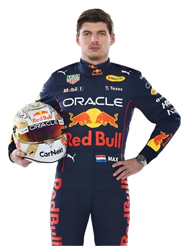 Max Verstappen & Sergio Perez F1 Oracle Red Bull 2022 Go-Kart Racing Suit - Speedxcrafts
