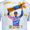 Maximilian Götz T-Shirt DTM Champion 2021 white - Speedxcrafts