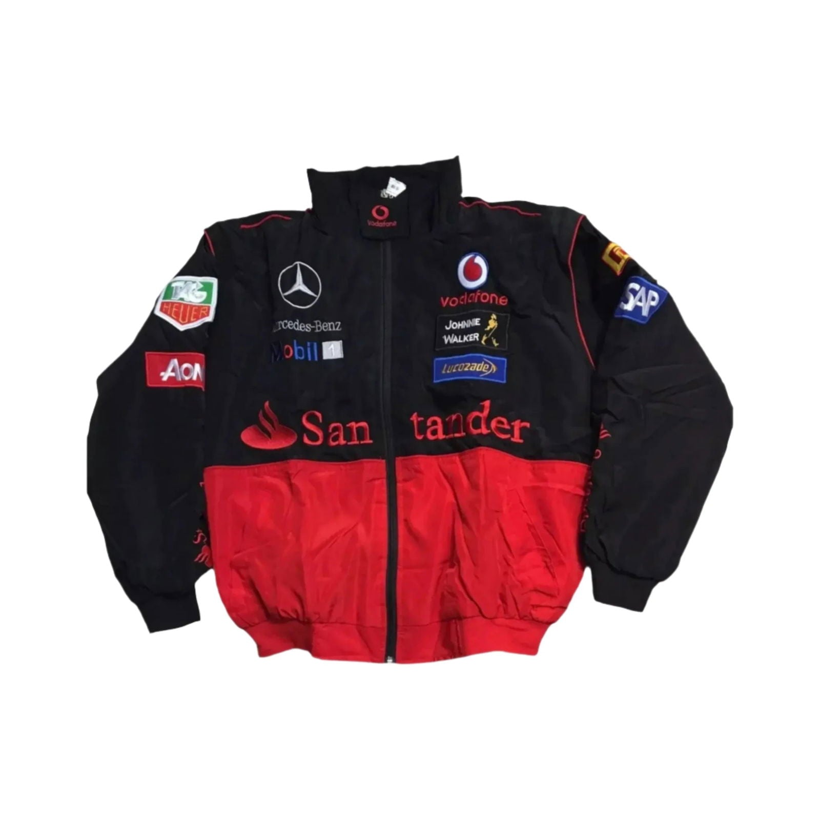 Mercedes AMG Petronas F1 Racing Jacket - Embroidered Logo Coat