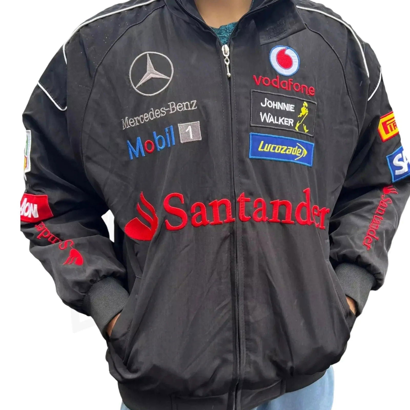 Mercedes F1 Racing Bomber Jacket