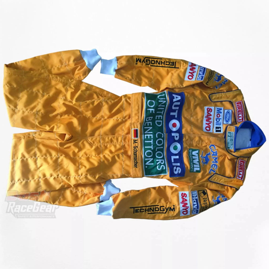 Michael Schumacher 1992 F1 Embroidered Racing Suit - Speedxcrafts
