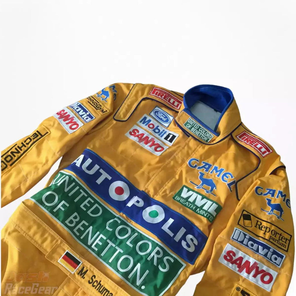 Michael Schumacher 1992 F1 Embroidered Racing Suit - Speedxcrafts