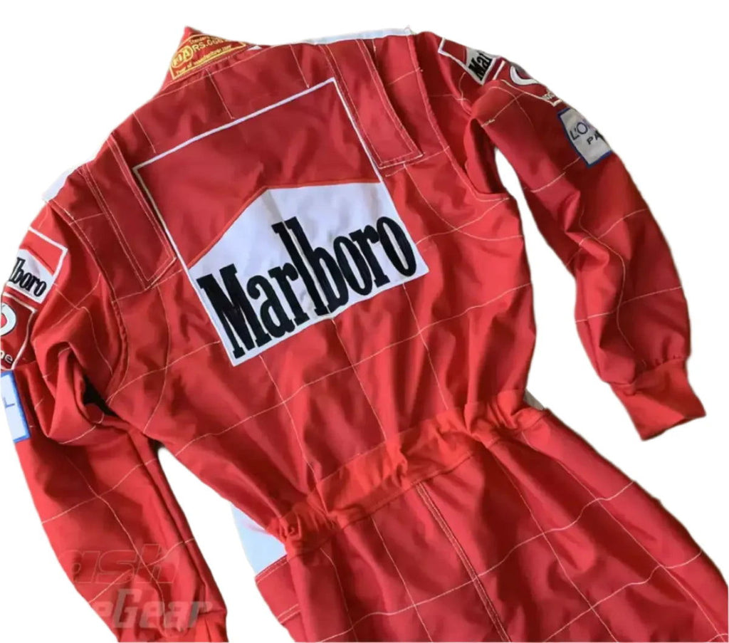 Michael Schumacher Ferrari F1 Embroidered Racing Suit - Speedxcrafts