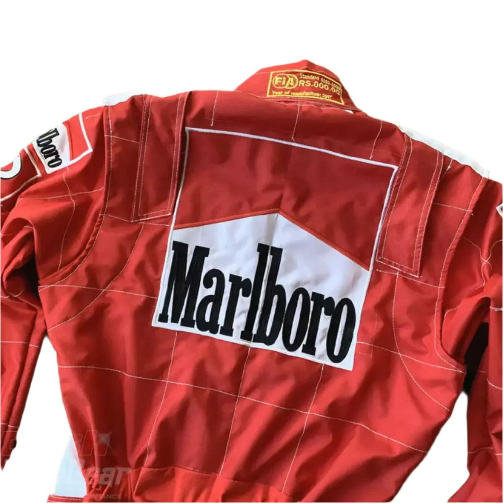 Michael Schumacher Ferrari F1 Embroidered Racing Suit - Speedxcrafts