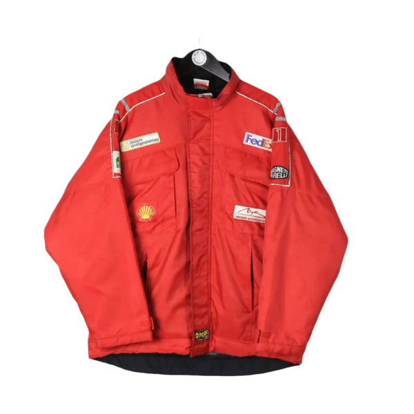 Michael Schumacher Vintage Ferrari Shell Jacket - Embroidered F1 Gear - Speedxcrafts