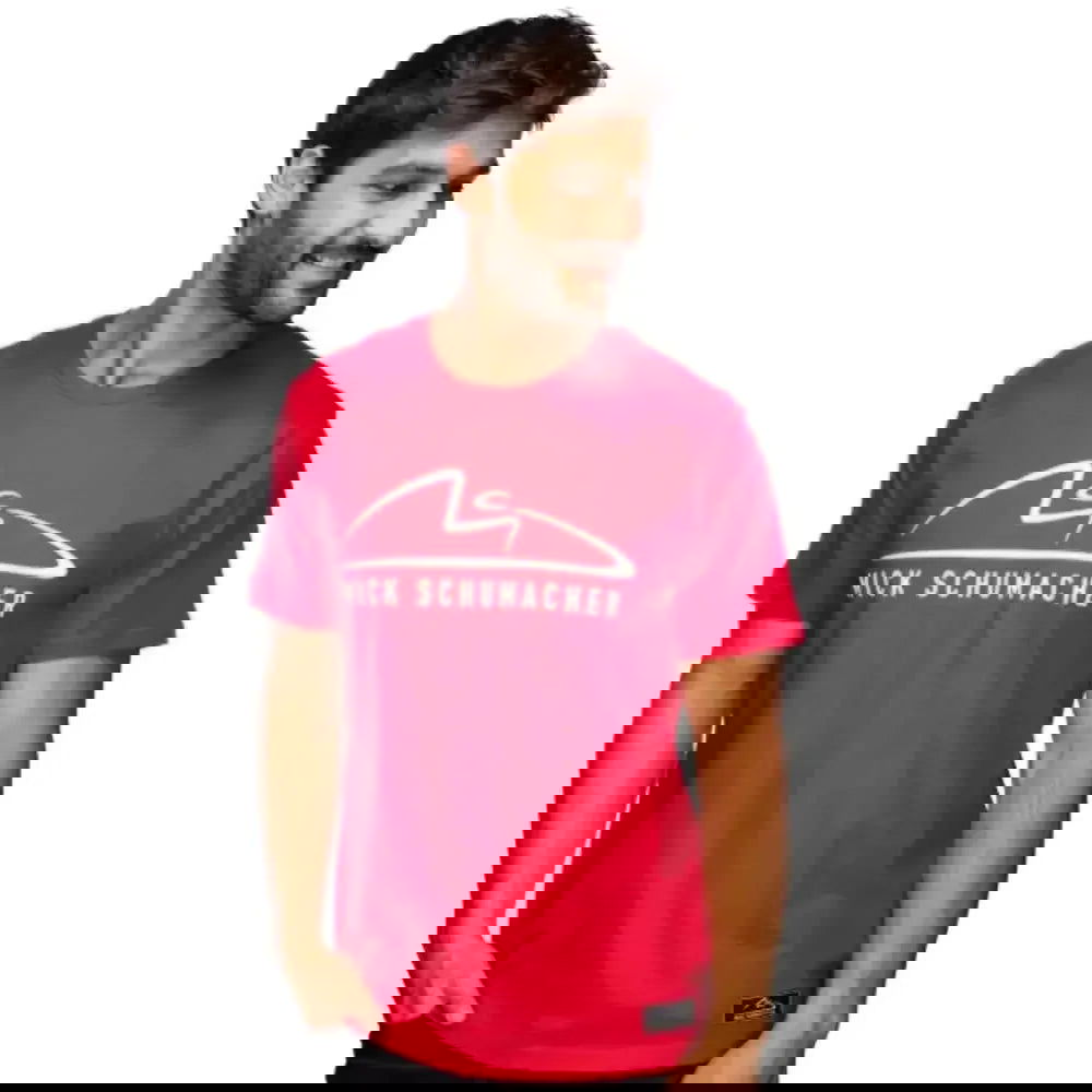 Mick Schumacher T-Shirt Speed Logo red - Speedxcrafts