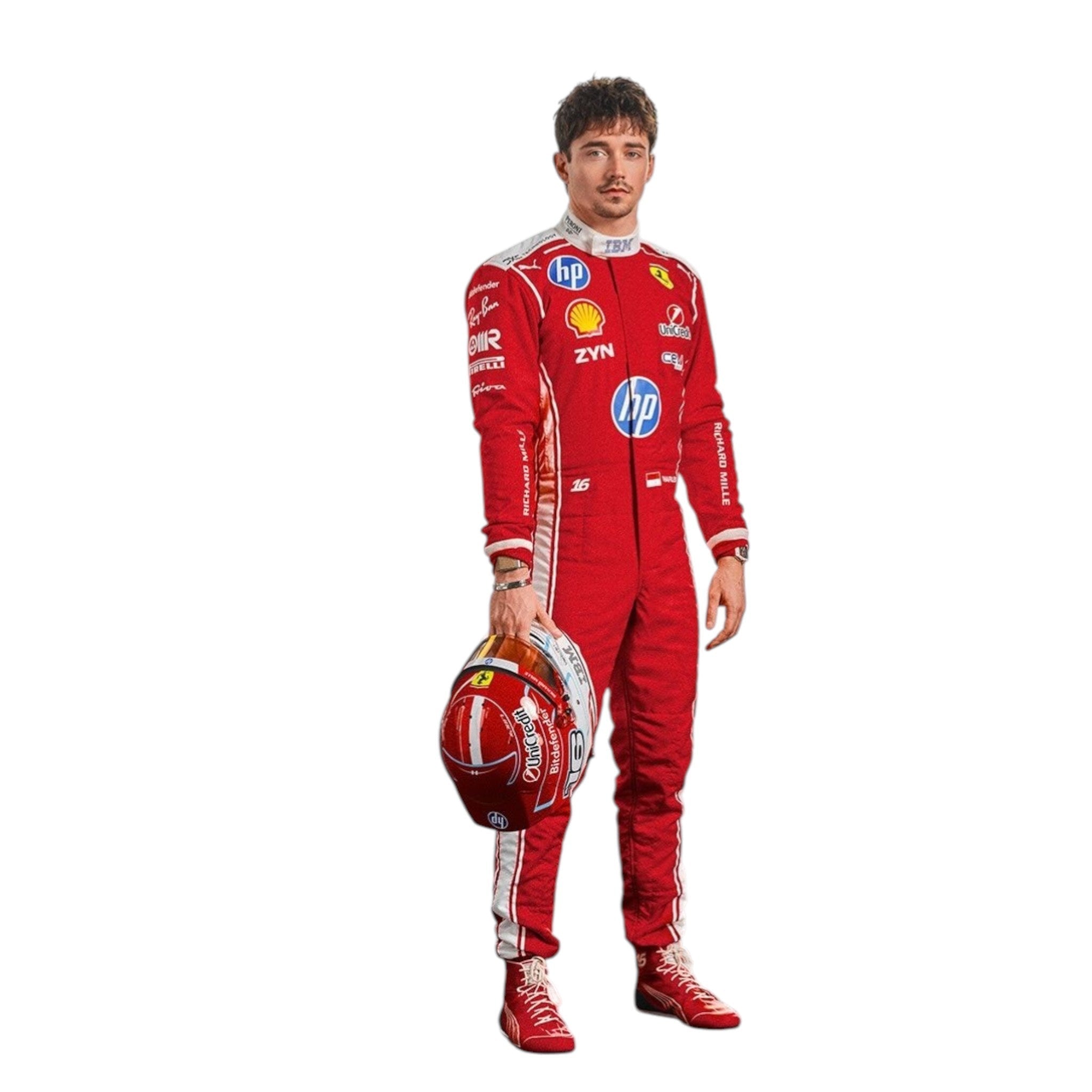 NEW 2026 Charles Leclerc Scuderia Ferrari HP Replica F1 Team Race Suit Speedx Crafts