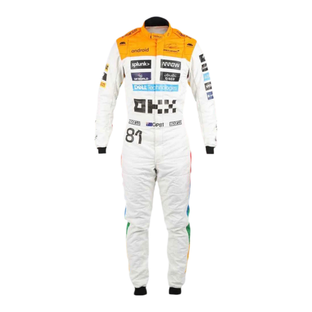 NEW MCLARENSILVERSTONE OSCAR PIASTRI 2023 F1 TEAM RACE SUIT – Speedx Crafts