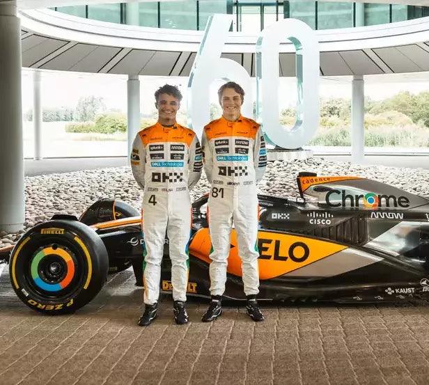 NEW MCLAREN SILVERSTONE OSCAR PIASTRI 2023 F1 TEAM RACE SUIT - Speedxcrafts