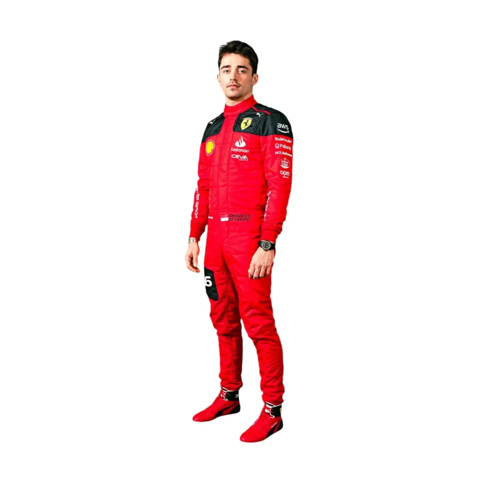 New Charles Leclerc 2023 Race Suit Ferrari F1 - Speedxcrafts