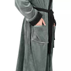 New Unisex Fleece Hooded Bathrobes - Speedxcrafts