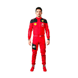 New Charles Leclerc 2023 Race Suit Ferrari F1 - Speedxcrafts