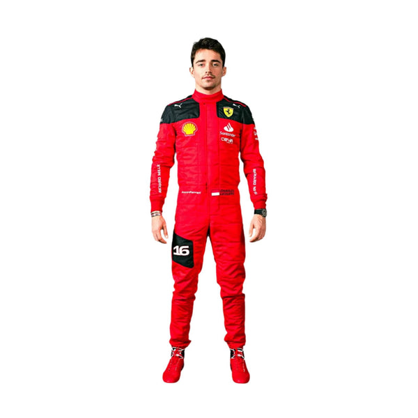 New Charles Leclerc 2023 Race Suit Ferrari F1 - Speedxcrafts