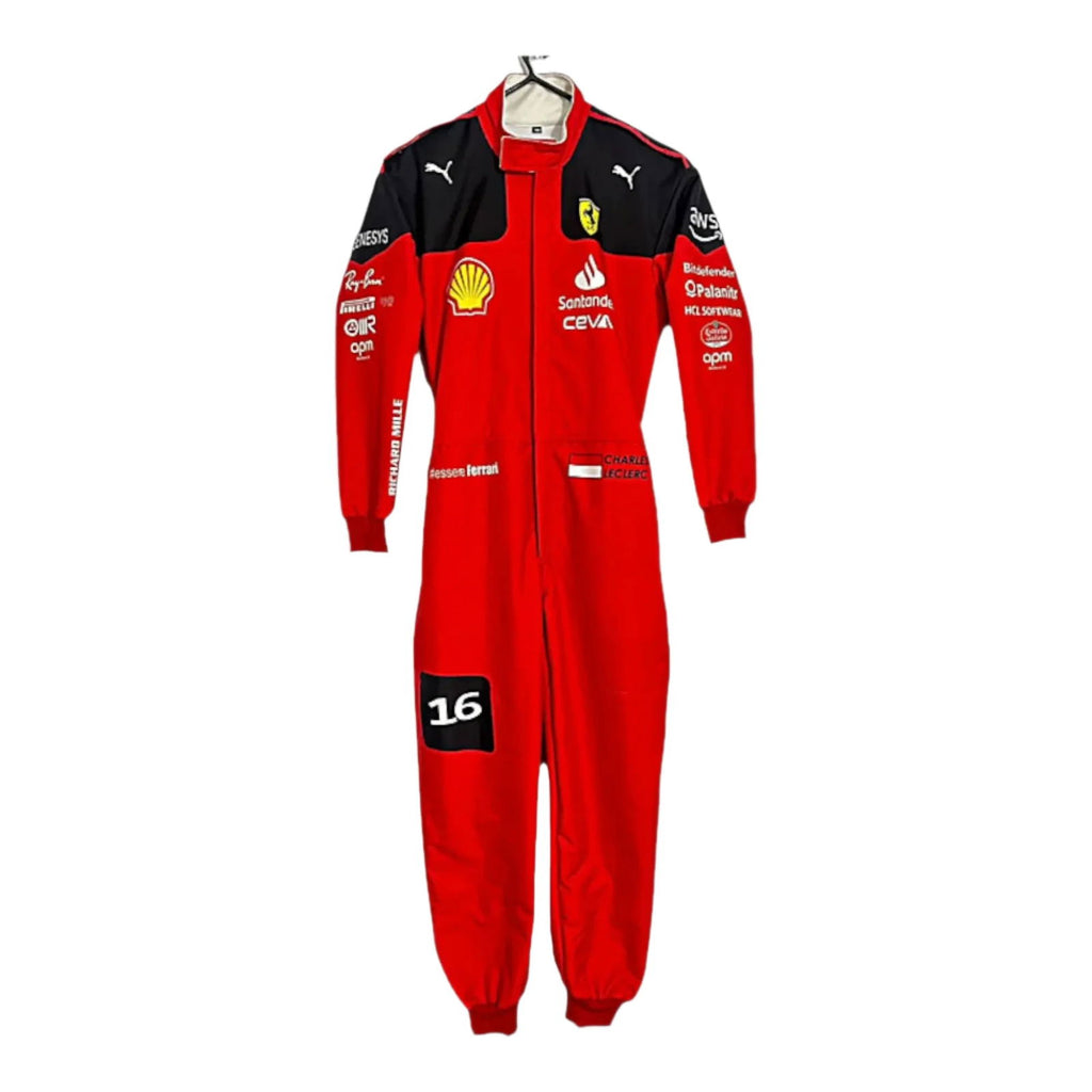 New Charles Leclerc 2023 Race Suit Ferrari F1 - Speedxcrafts