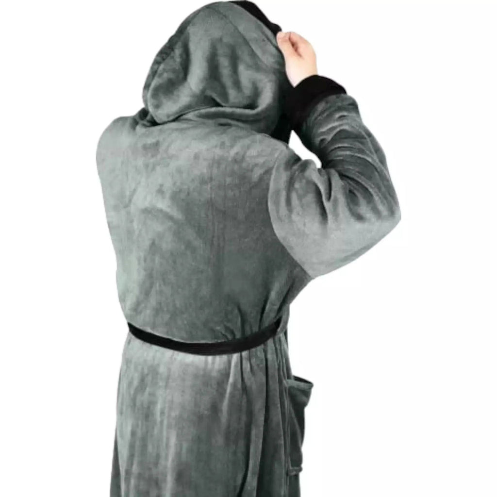New Unisex Fleece Hooded Bathrobes - Speedxcrafts