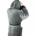 New Unisex Fleece Hooded Bathrobes - Speedxcrafts