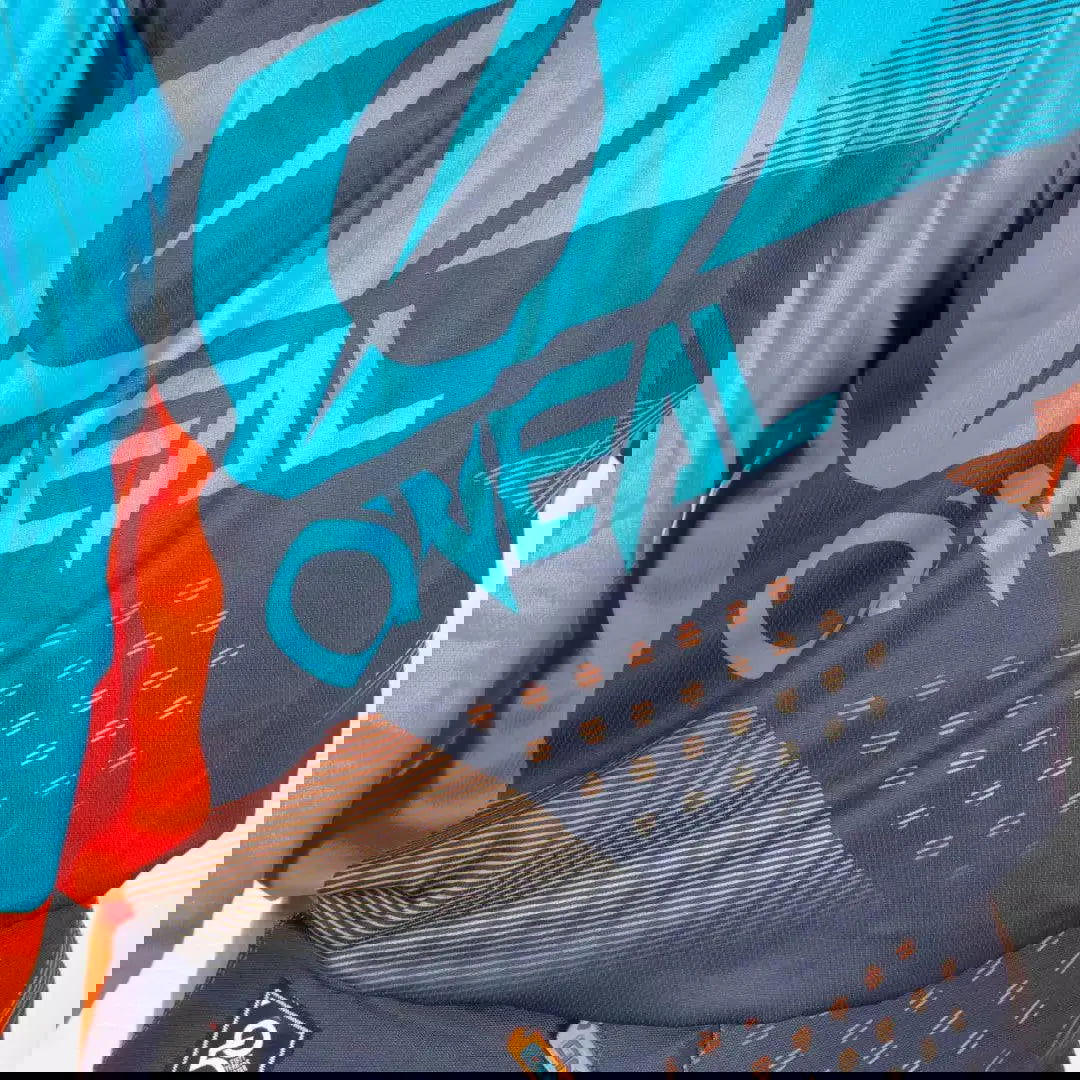 O'Neal Element Factor MX Jersey Gray-Orange-Blue - Speedxcrafts