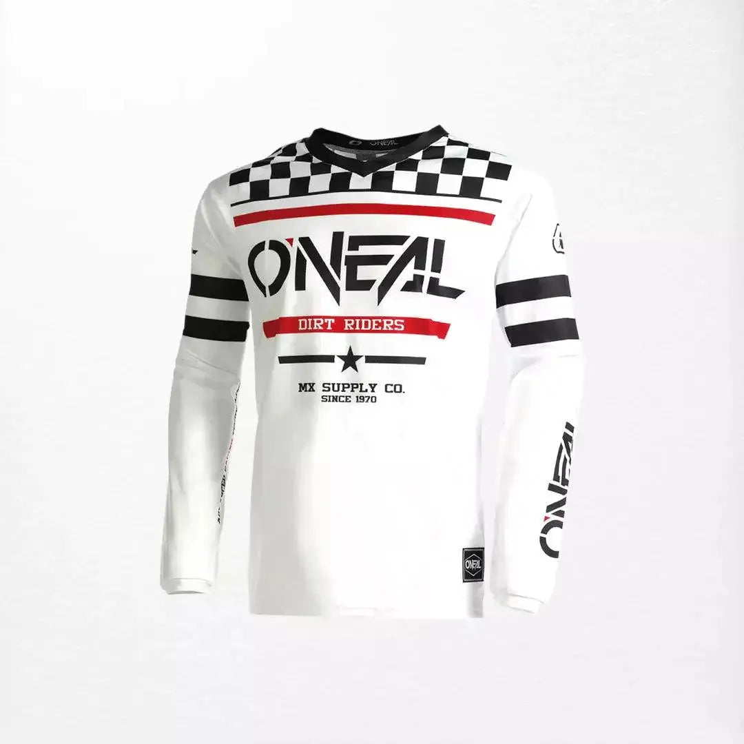 O'Neal Element Squadron Youth MX Jersey White-Black - Speedxcrafts