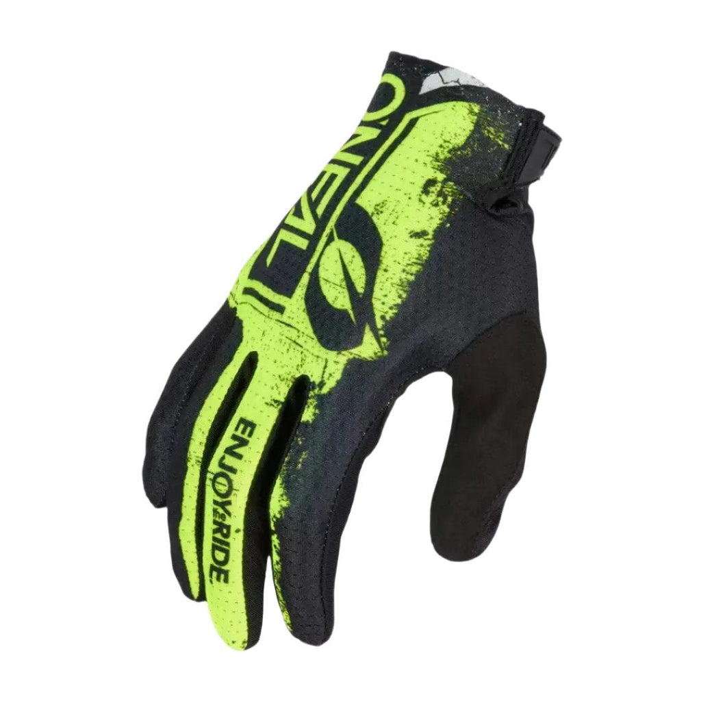 O'Neal MATRIX SHOCKER V.23 MX Gloves Black-Neon Yellow - Speedxcrafts