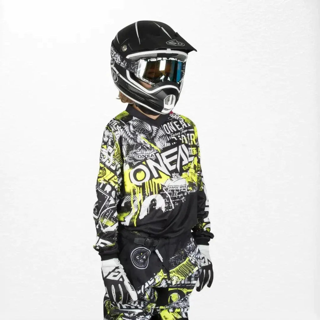 O'Neal Youth Element Jersey Attack Black-HiVIs - Speedxcrafts