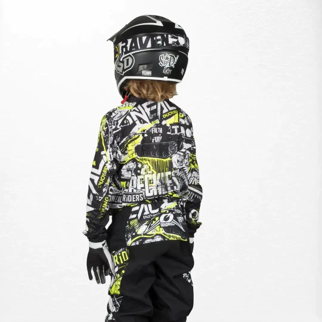 O'Neal Youth Element Jersey Attack Black-HiVIs - Speedxcrafts