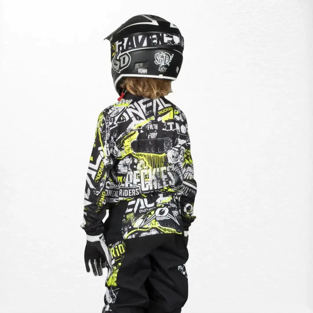 O'Neal Youth Element Jersey Attack Black-HiVIs - Speedxcrafts