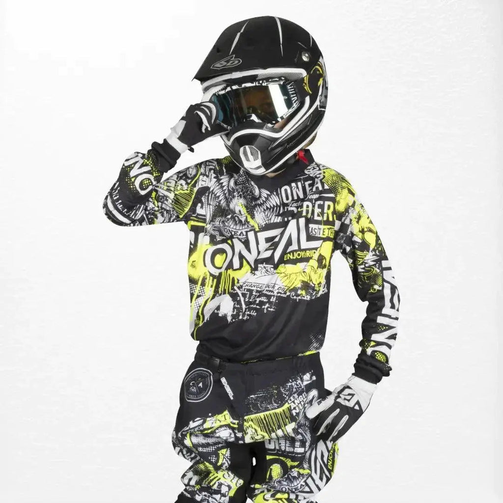 O'Neal Youth Element Jersey Attack Black-HiVIs - Speedxcrafts