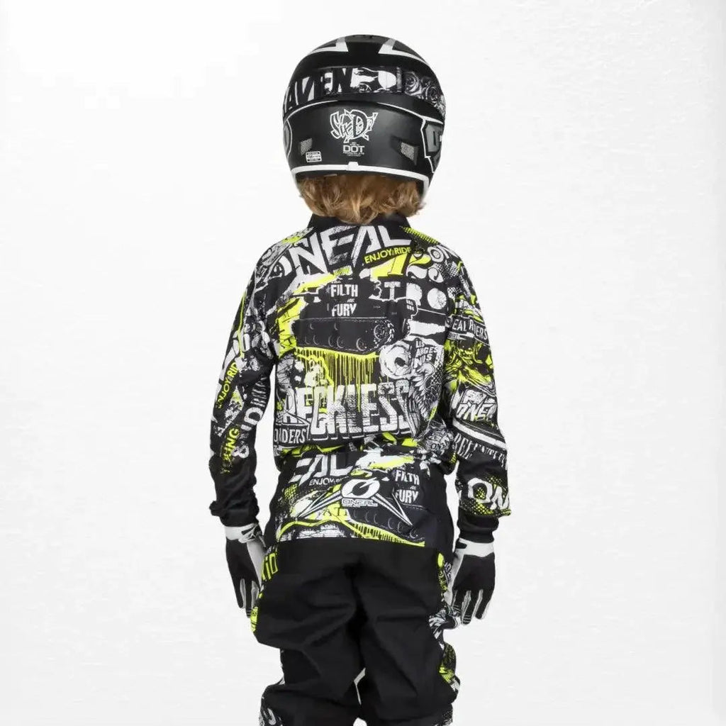 O'Neal Youth Element Jersey Attack Black-HiVIs - Speedxcrafts