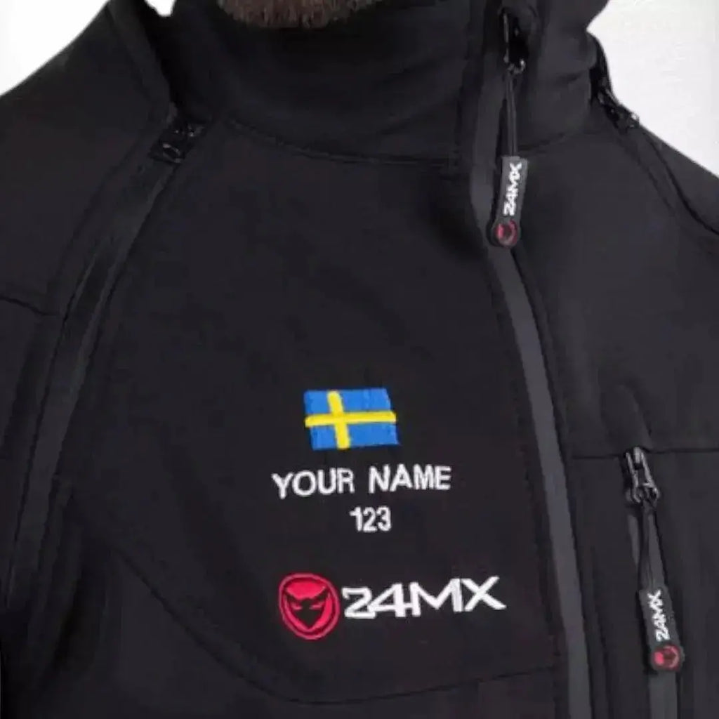Personalized 24MX Team Softshell with Detachable Sleeves - Speedxcrafts