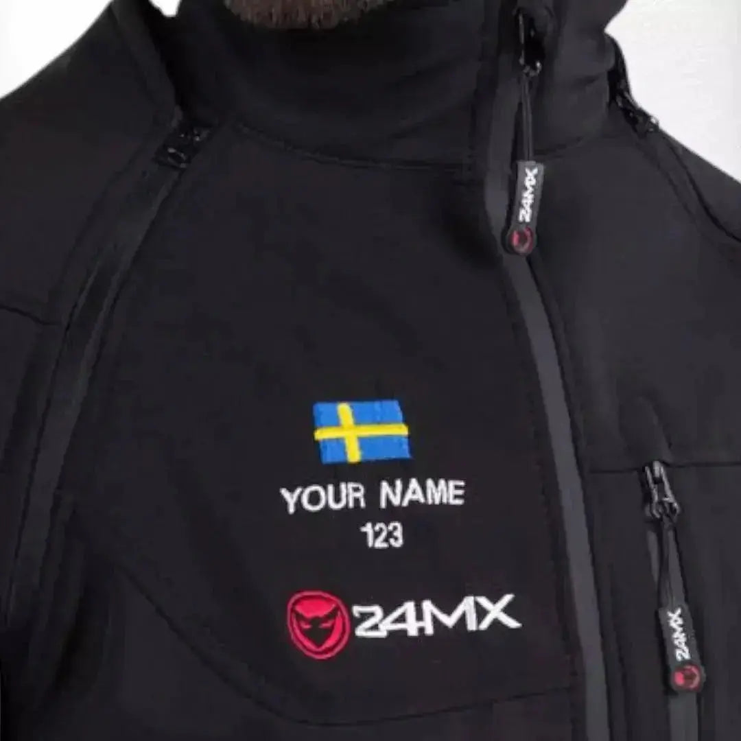 Personalized 24MX Team Softshell with Detachable Sleeves - Speedxcrafts